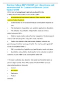 Nursing College EBP 205 EBP test 1Questiosna and answers rated A&plus; Guaranteed Success Latest Update 2023