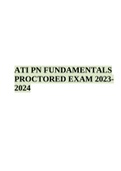 ATI PN FUNDAMENTALS PROCTORED EXAM 2023 (Complete Solution)