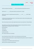 Exam Review 3004 Questions and answers