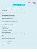 3004 FINAL exam With complete solutions
