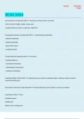NURS 3004 Questions and answers