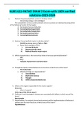 NURS 611-PATHO EXAM 2 Exam-with 100&percnt; verified  solutions-2023-2024