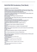 NLN-PAX RN Vocabulary &lpar;Test Bank&rpar;