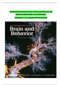 An Introduction to Brain and Behavior 7th Edition By Bryan Kolb&comma; Ian Whishaw&comma; Teskey &lpar;Test Bank MCQ Only&comma; Latest Edition 2023-24&comma; Grade A&plus;&comma; 100&percnt; Verified&rpar;