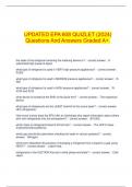 UPDATED EPA 608 QUIZLET &lpar;2024&rpar; Questions And Answers Graded A&plus;&period;