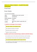 OPS 571 FINAL EXAM 2 &ndash; QUESTION AND ANSWERS