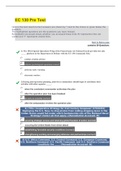 EC 130 Pre Test&lpar;Questions And Answers&rpar;
