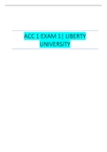 ACC 1 EXAM 1&vert; LIBERTY UNIVERSITY