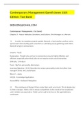 Contemporary Management Gareth Jones 11th  Edition- Test Bank&period;VERIFIED