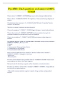 Psy 4500&colon; Ch&period;3 questions and answers&vert;100&percnt;  correct
