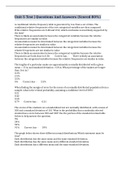 Unit 5 Test | Questions And Answers (Scored 80%)