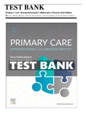 Test Bank Primary Care Interprofessional Collaborative Practice 6th Edition by Terry Mahan Buttaro Chapter 1-228|Complete Guide A+