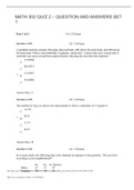 MATH 302 QUIZ 2 – QUESTION AND ANSWERS SET 1