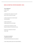 HESI A2 NEW FILE TESTED READING -2023 EXAM WITH COMPLETE QUESTIONS AND ANSWERS