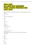 AHIP 1405 ALL QUIZ WIT ANSWERS FINAL EXAMS PREPARATION 2022-2023