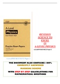 REVISION SCIENCE TO EXCEL IN A-LEVEL PHYSICS A-levelPHYSICS P1,P2 &P3