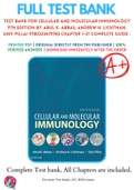 Test Bank For Cellular and Molecular Immunology 9th Edition By Abul K. Abbas; Andrew H. Lichtman; Shiv Pillai 9780323479783 Chapter 1-21 Complete Guide .