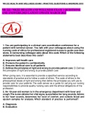 NR 222 &sol; NR222 HEALTH AND WELLNESS EXAM 1 QUESTIONS AND ANSWERS&period;2023 LATEST UPDATE MARCH 2023
