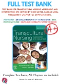 Test Bank For Transcultural Nursing Assessment and Intervention 8th Edition By Giger Joyce&comma; Haddad Linda 9780323695541 Chapter 1-30 Complete Guide &period;