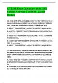 ILTS 238 Exam Questions with 100&percnt; Correct Answers &vert; Verified &vert; Latest Update