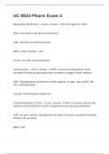 UC 8024 Pharm Exam 4  Question and answers  correctly solved 2024&sol;2025