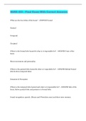 NURS 403 - Final Exam With Correct Answers