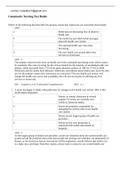 Community Nursing Test Banks 