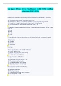 SSI Open Water Diver Final Exam -with 100&percnt; verified solutions-2023-2024