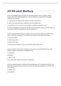 ATI RN adult MedSurg exam 2023 with 100&percnt; correct answers