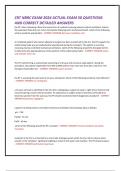 CRT NBRC EXAM 2024 ACTUAL EXAM 50 QUESTIONS  AND CORRECT DETAILED ANSWERS  the RT&comma; when reviewing a flow time wave form of a patient receiving volume control ventilation&comma; notices the expiratory flow does not return to baseline following each mechanical br