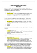 CAPSTONE PHARMACOLOGY 2 REVIEW