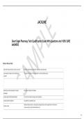   Giant Eagle Pharmacy Tech Qualification Exam With Questions And 100&percnt; SURE ANSWERS