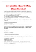 ATI MENTAL HEALTH FINAL EXAM RATED A&plus;