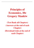 Principles of Economics, 10e Gregory Mankiw (Test Bank)