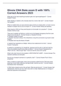 Illinois CNA State exam D with 100&percnt; Correct Answers 2023