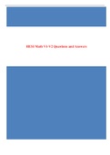 HESI Math V1-V2 Questions and Answers