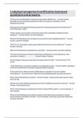 Lodging management certification test exam questions and answers&period;