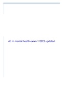Ati rn mental health exam 1 2023 updated.