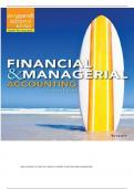 Full SOLUTION MANUAL FOR Financial And Managerial Accounting 4th Edition by Jerry J Weygandt&comma; Paul D Kimmel&comma; Jill E Mitchel A&plus; GRADED&excl;&excl;&excl;