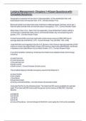 Lodging Management - Chapters 1-4 Exam Questions with Complete Solutions&period;