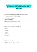 CARDIOVASCULAR EXAM 2024 VERIFIED QUESTIONS AND ANSWERS GRADED A&plus; LATEST&excl;&excl;