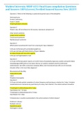 Walden University NRNP 6531 Final Exam compilation Questions and Answers 100&percnt;Correct&sol;Verified Assured Success New 2023&excl;&excl;&excl;