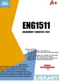 ENG1511 ASSIGNMENT 1 SEMESTER 1 2023