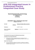 AYN 520 Integrated Issues in Professional Practice Integrated Case Study