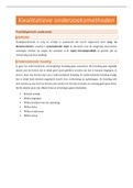 Samenvatting module 8: praktijkgericht onderzoek (kwalitatieve onderzoeksmethoden)
