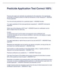 Pesticide Application Test Correct 100&percnt;