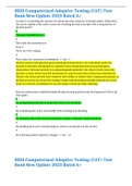 HESI Computerized Adaptive Testing &lpar;CAT&rpar; Test Bank New Update 2023 Rated A&plus;
