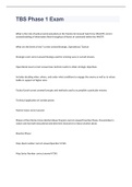 TBS Phase 1 Exam 2023 with 100&percnt; correct answers