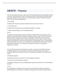ABSITE - Trauma  exam 2023 with 100&percnt; correct answers