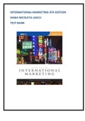 International marketing 4th edition Dana-Nicoleta Lascu Test Bank.